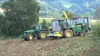 Siláže 2017 John Deere 6810 Trambus,Lamborghini,Claas,Fendt