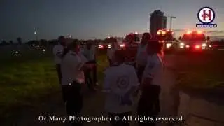 פתח תקווה: מספר פצועים מנפילת הפצמ