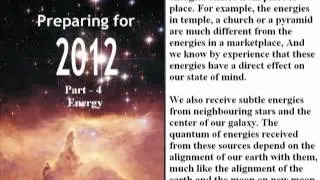 Preparing for 2012 - (Part-4) - Energy