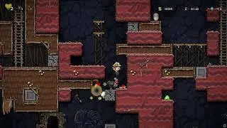spelunky 2 first run - this game is a ball kicker, first time playing