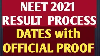 NEET 2021 Results Process,dates with  proof|scanned OMR,official Preliminary&final key release dates