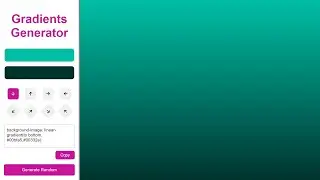JS Project Gradient Generator With Source Code