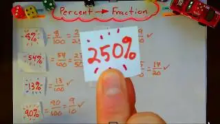 Converting a percent to a fraction in simplest form