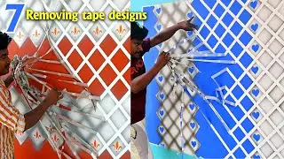 7 Removing  masking tape wall designs ideas  interior (DIY)