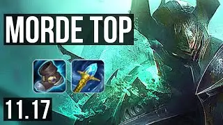 MORDEKAISER vs CASSIOPEIA (TOP) | 2.4M mastery, 4/1/3, 500+ games | NA Grandmaster | v11.17