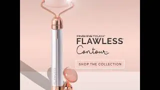 Finishing Touch Flawless Contour Vibrating Facial Roller & Massager, Rose Quartz  Beauty