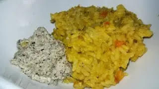 Kitchri (Split Pea Rice) with Coconut Chutney