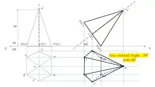 Projection of Solids | Hexagonal Pyramid | Easy Shortcuts | Engineering Graphics | EG | Tamil