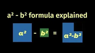 a² - b² Made Easy: never forget after watching this  #algebra #geometry