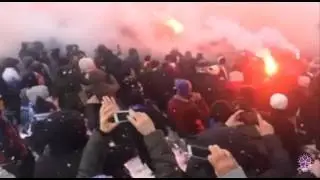 Kocaelispor-Gebzespor Deplasman Tribünü Yanıyor(ESKİÇARŞI)