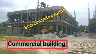Commercial site 60 thousand covered area ll Commercial slab concrete pouring.#commercialprojects.