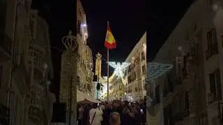 Malaga Christmas Lights Decorations Calle Larios Spain