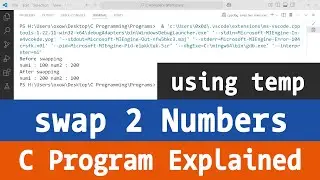 How to Swap Two Numbers in C Using a Temporary Variable | C Programming Tutorial