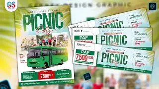 Comment créer une affiche Picnic party sur Adobe Photoshop#infographie