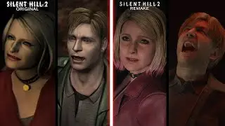 Silent Hill 2 Remake - All James & Maria Scenes Comparison (Original  vs Remake) - [4K]