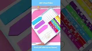 DIY Pencil Case / How to make pencil Box with waste cardboard #shorts #viralshorts #trendingshorts