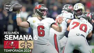Tampa Bay Buccaneers vs. New Orleans Saints | Semana 6 - NFL 2024 | Highlights Resumen en español