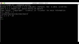 NICO101 - Command Line Interactive Python Example