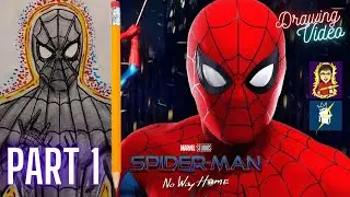 Drawing the New Classic Suit of Tom Holland as Spider-Man | Part 1