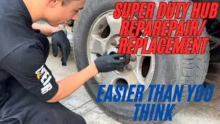 Super duty hub replacement made easy