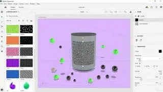 Customizing apperance of a model using materials by applying your own graphics - Adobe DIMENSION...