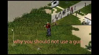 m9 vs horde of 20+ zombies project zomboid