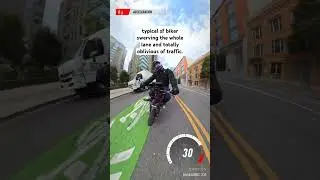 sf bikers smh #insta360 #x4 #fyp #shorts #sanfrancisco #driver #pev #roadrunner #Rion #tronic