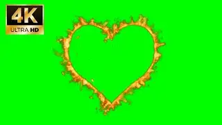 [Copyright Free] BEST 5 🔥Fire Shapes Green Screen - GS studio