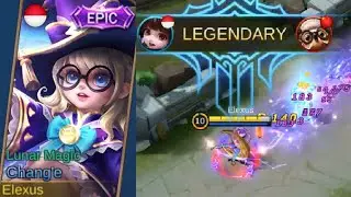 Chang'e Epic Skin LUNAR MAGIC Full Legendary Gameplay (Lucky Box) Time Limited Event Mobile Legends