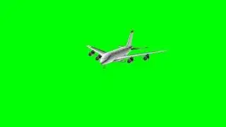 flight moving green screen