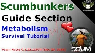 SCUM - Guide - Metabolism