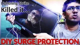Lightning Strike Killed my PC Ethernet Port, Monitor and Router | DIY Surge Protection