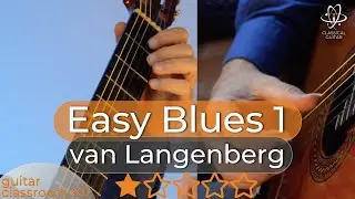 Guitar Tutorial & Performance: 'Easy Blues 1' by JNM van den Langenberg