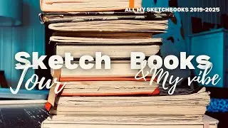 ОБЗОР СКЕТЧБУКОВ / sketchbook tour / все любименькие