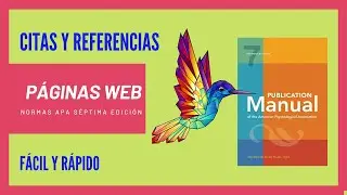 Como citar y referenciar PÁGINAS WEB con Normas APA 7ma edición