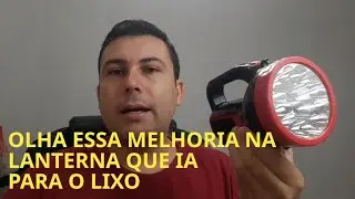 Como consertar Lanterna que a bateria ficou fraca