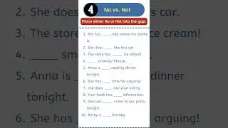 No or Not? | English Grammar  