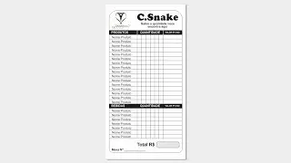 CURSO DE COREL DRAW - COMO CRIAR UMA COMANDA NO COREL DRAW // COREL SNAKE