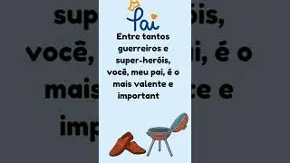 Homenagem  para  Dias dos pais //para o melhor pai do mundo