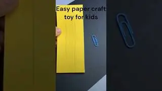 Easy paper craft toy for kids #youtubeshorts #artandcraft #kids #easy #homemadecraft #paperfolding