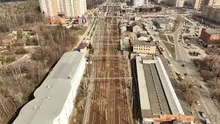 МЦД4 Ольгино - Железнодорожная. Строительство. апрель23