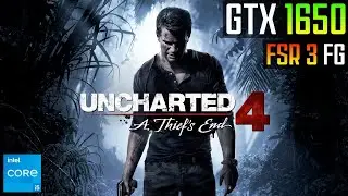 Uncharted 4 A Thief's End on GTX 1650 - FSR 3 Frame Generation MOD