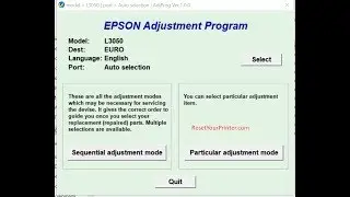 Epson L3050 Adjustment Program,Epson L30750 Adjustment Program,