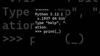 Python Value of underscore 