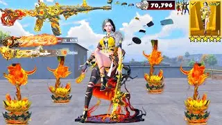 70K UC!🥵 I PLAYED  with NEW ULTIMATE OUTFIT and Level 8 ( M416 )😍 PUBG Mobile | BGMI