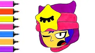 Как нарисовать Сэнди из brawl stars