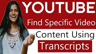 Youtube Video Transcript Tool  - Jump To Specific Point In a Video With Video Transcripts