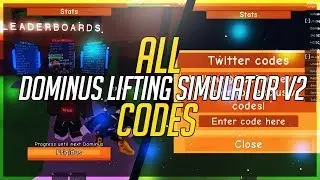 *ALL* WORKING CODES ON DOMINUS LIFTING SIMULATOR V2 | (Roblox)