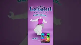 genshin impact outfit ideas in Roblox💙 