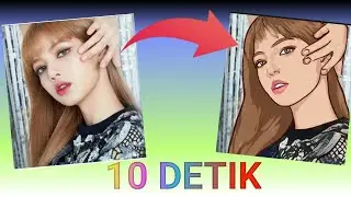 CARA MUDAH UBAH FOTO JADI KARTUN HANYA 10 DETIK GRATIS